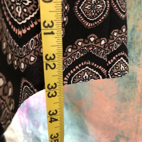 📌 Loft Retro Design A-Line Dress with Ruffle Hem and Long Sleeves - Picture 8 of 12